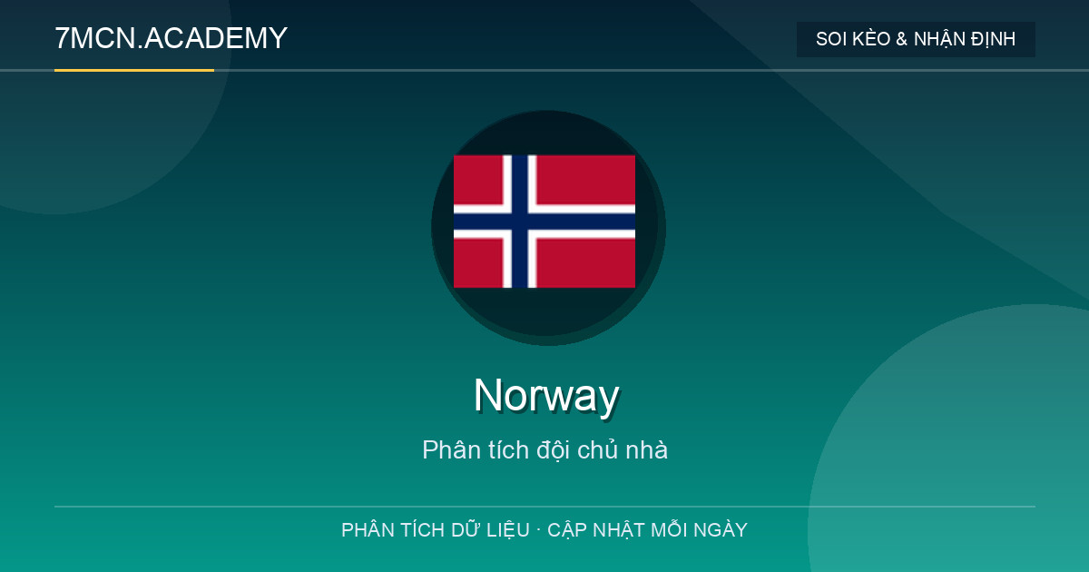 Phong độ và dữ liệu đội chủ nhà Norway