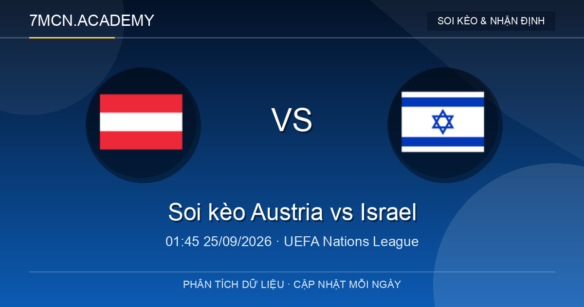 Nhận định và soi kèo trận Austria vs Israel