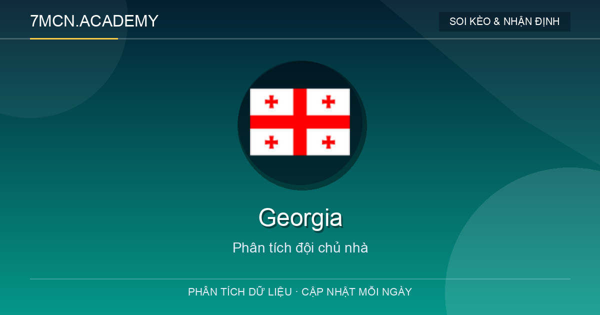 Phong độ và dữ liệu đội chủ nhà Georgia