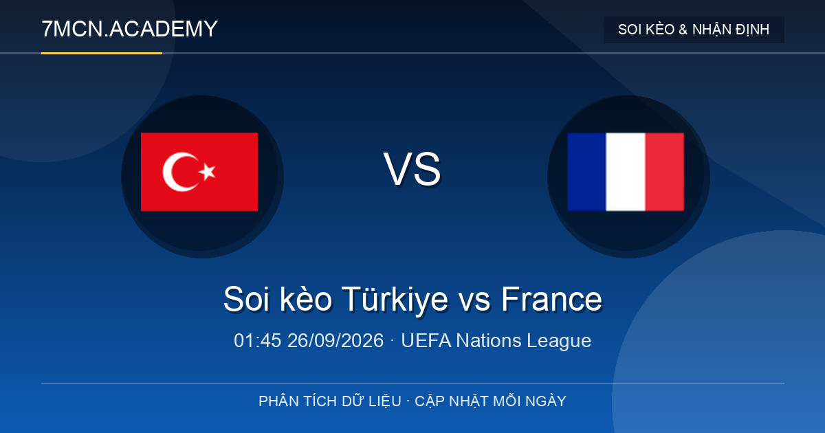 Nhận định và soi kèo trận Türkiye vs France