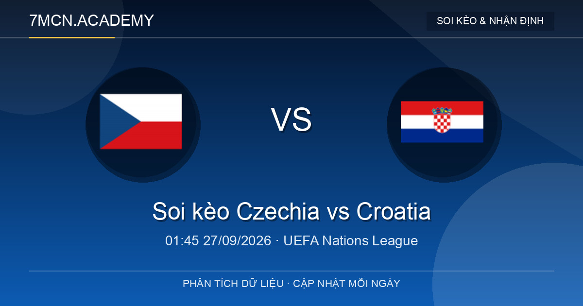 Nhận định và soi kèo trận Czechia vs Croatia