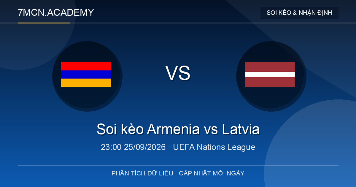 Nhận định và soi kèo trận Armenia vs Latvia