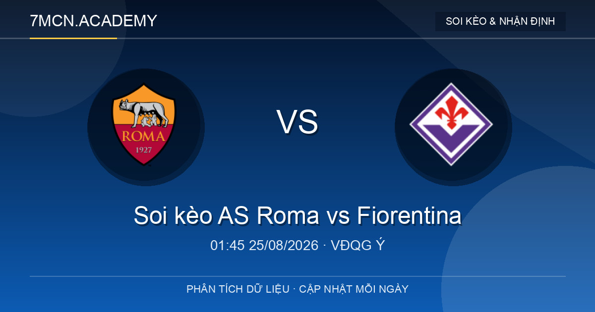 Nhận định và soi kèo trận AS Roma vs Fiorentina