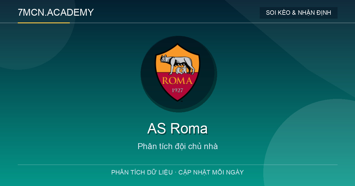 Phong độ và dữ liệu đội chủ nhà AS Roma