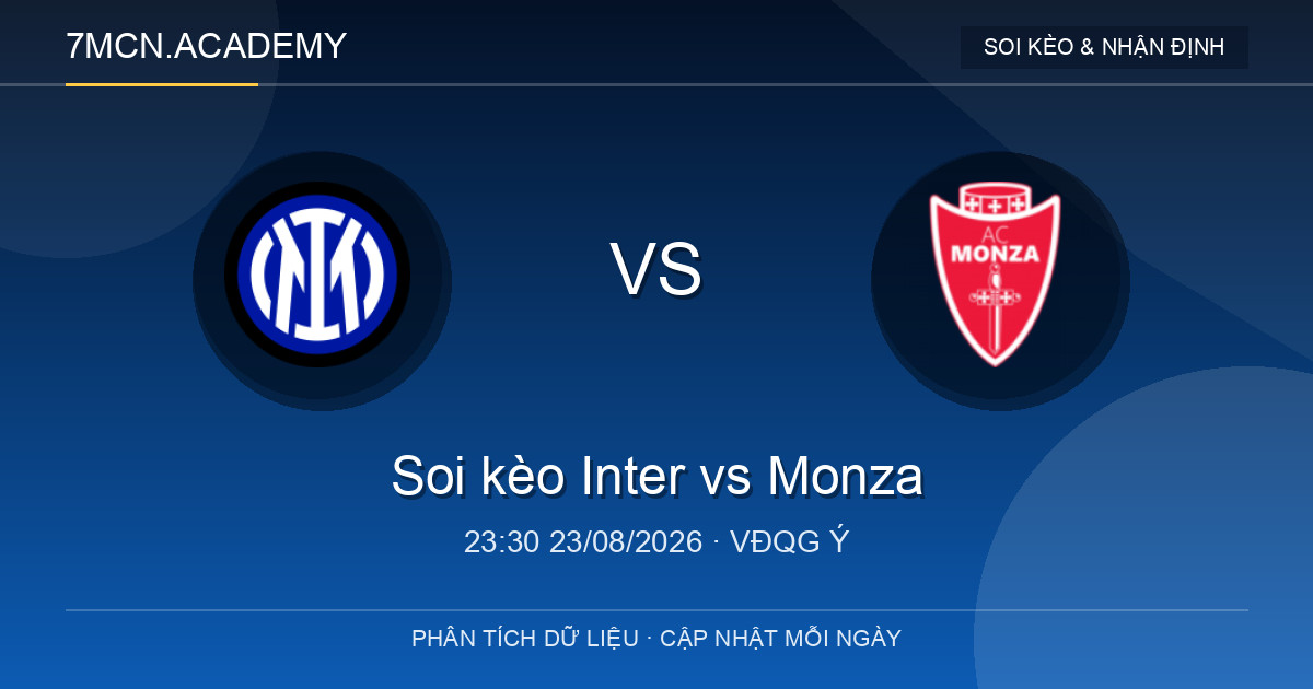 Nhận định và soi kèo trận Inter vs Monza