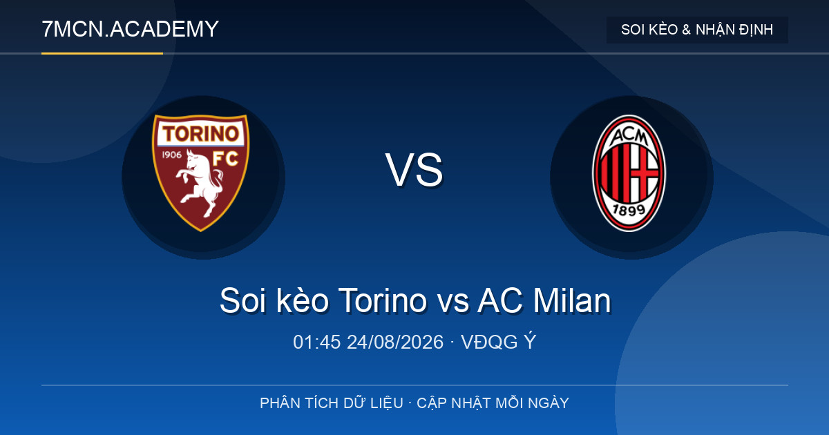 Nhận định và soi kèo trận Torino vs AC Milan