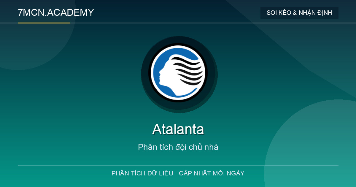 Phong độ và dữ liệu đội chủ nhà Atalanta