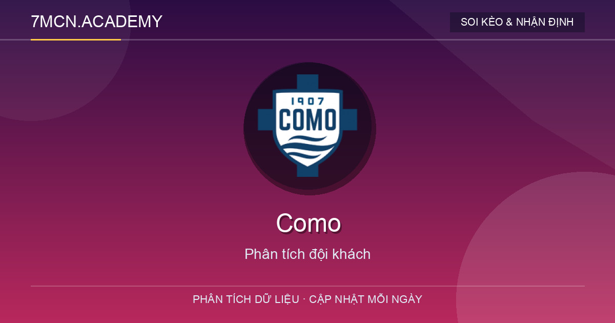Phong độ và dữ liệu đội khách Como