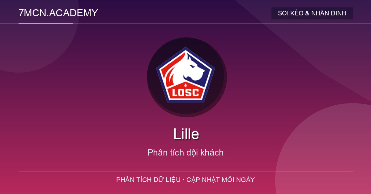 Phong độ và dữ liệu đội khách Lille