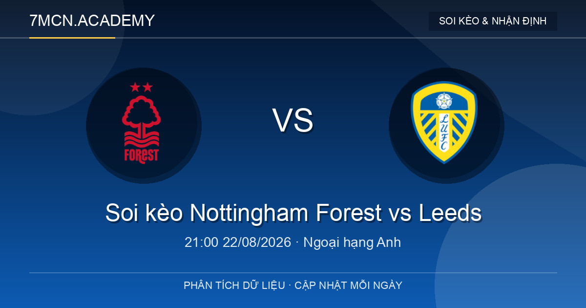 Nhận định và soi kèo trận Nottingham Forest vs Leeds