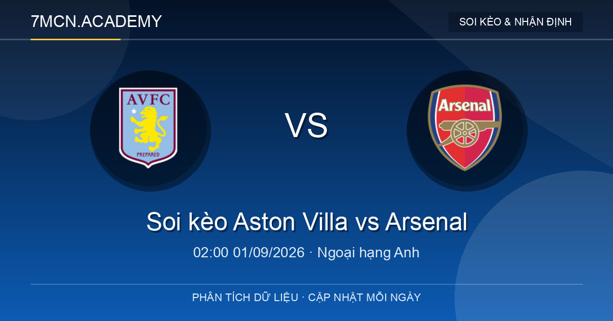 Nhận định và soi kèo trận Aston Villa vs Arsenal