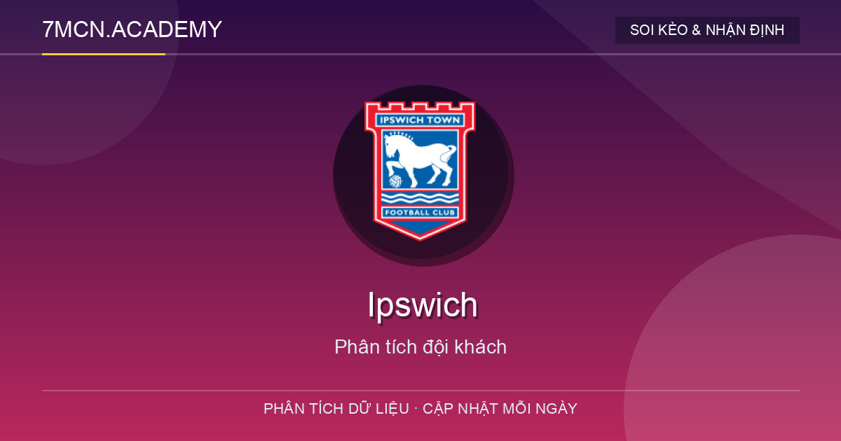 Phong độ và dữ liệu đội khách Ipswich