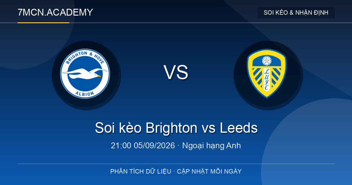 Nhận định và soi kèo trận Brighton vs Leeds