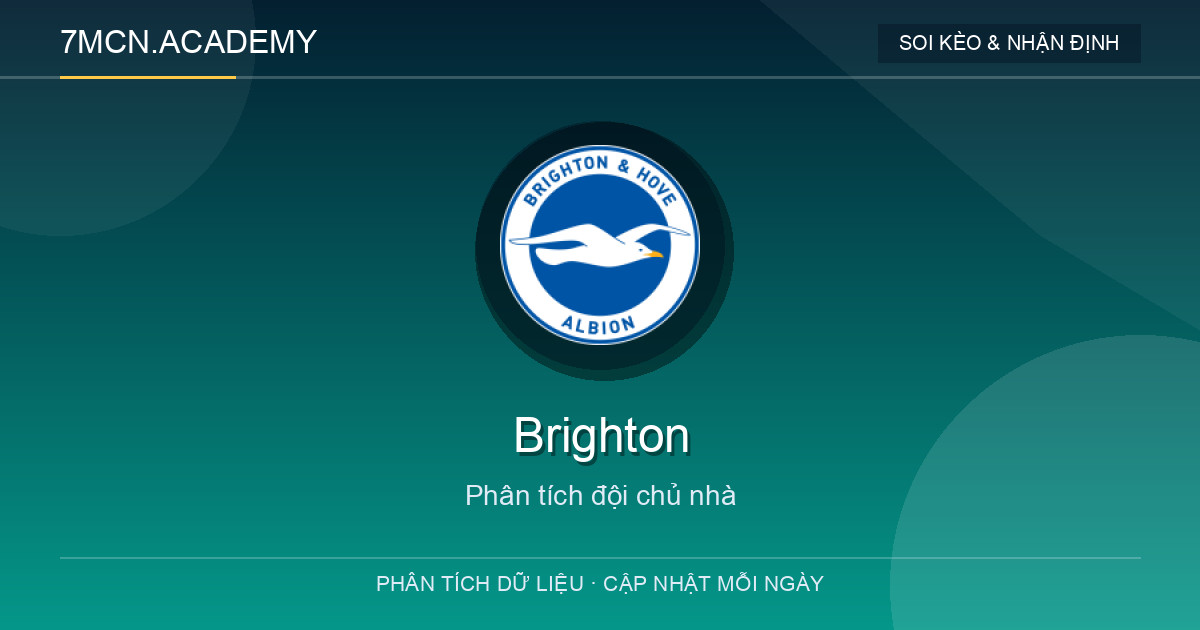 Phong độ và dữ liệu đội chủ nhà Brighton