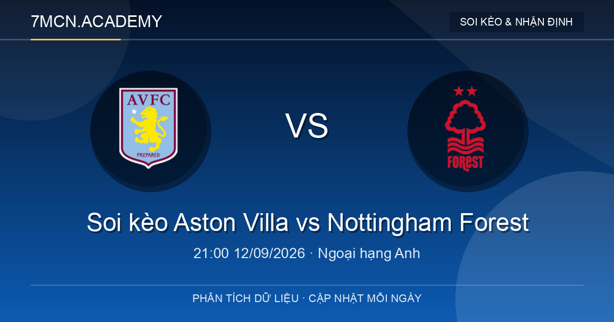 Nhận định và soi kèo trận Aston Villa vs Nottingham Forest