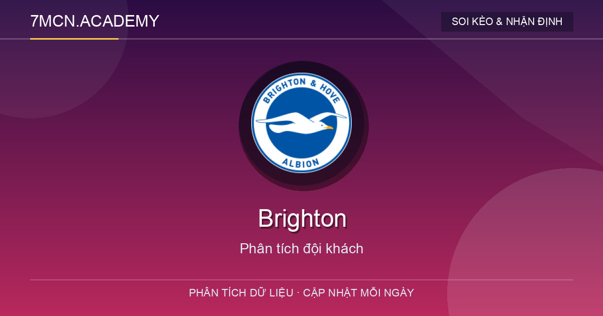Phong độ và dữ liệu đội khách Brighton