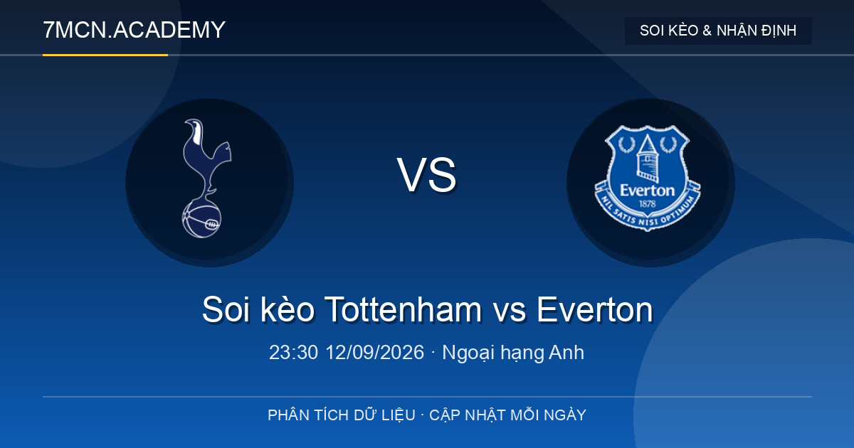 Nhận định và soi kèo trận Tottenham vs Everton