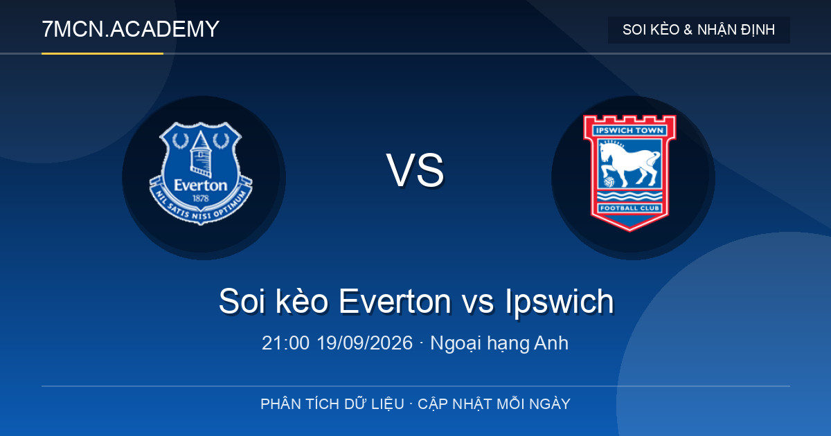 Nhận định và soi kèo trận Everton vs Ipswich