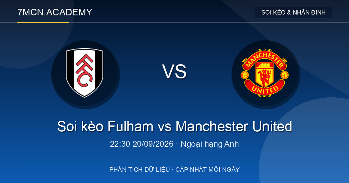 Nhận định và soi kèo trận Fulham vs Manchester United