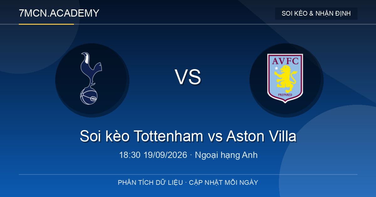 Nhận định và soi kèo trận Tottenham vs Aston Villa