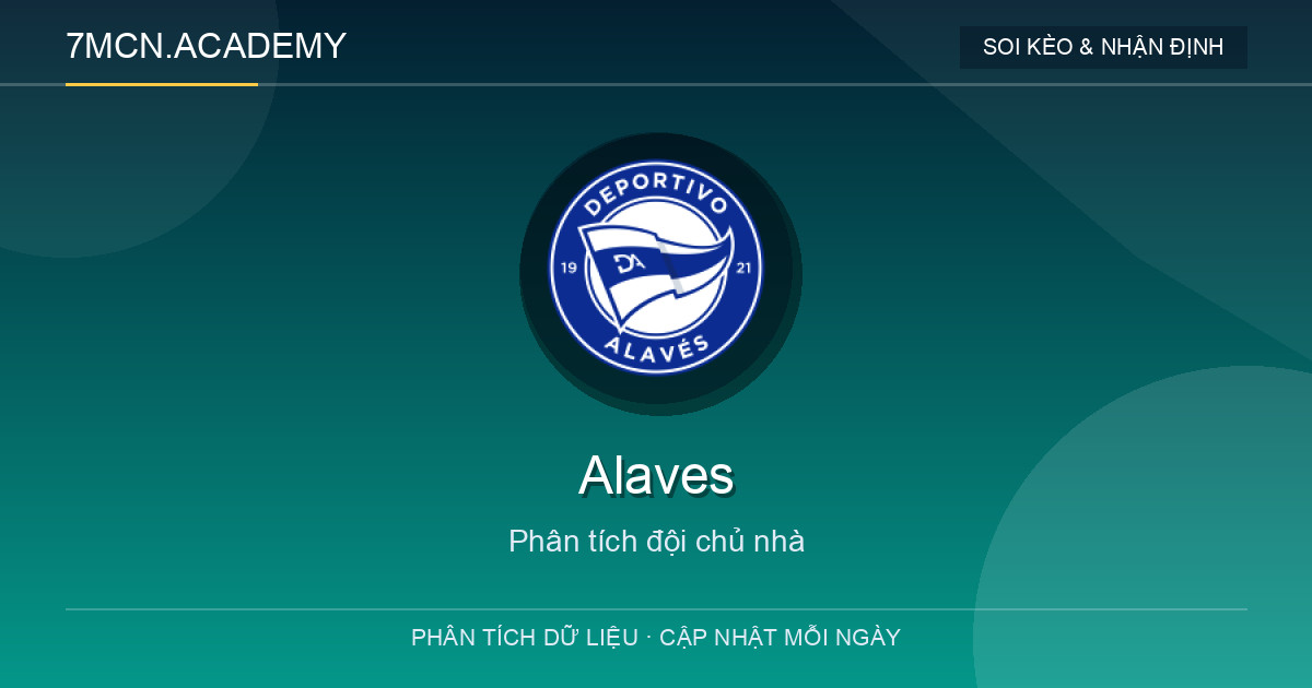 Phong độ và dữ liệu đội chủ nhà Alaves