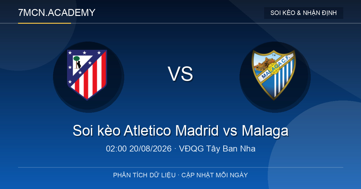 Nhận định và soi kèo trận Atletico Madrid vs Malaga