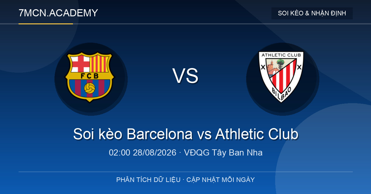 Nhận định và soi kèo trận Barcelona vs Athletic Club
