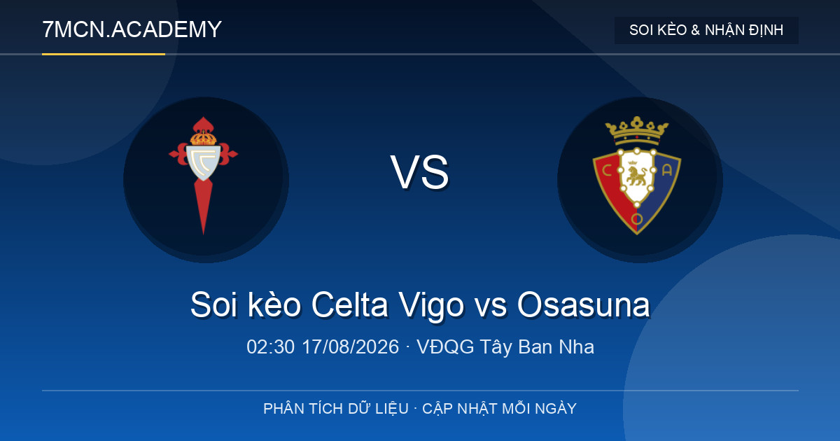 Nhận định và soi kèo trận Celta Vigo vs Osasuna
