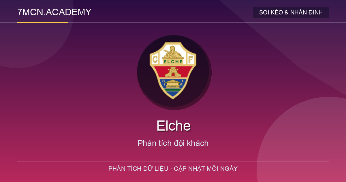 Phong độ và dữ liệu đội khách Elche