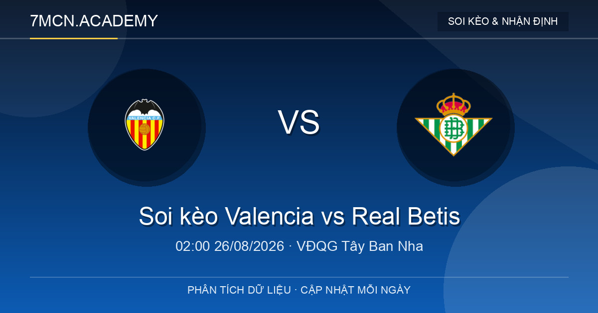 Nhận định và soi kèo trận Valencia vs Real Betis