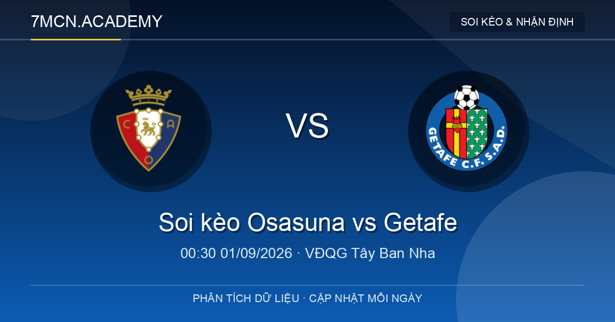 Nhận định và soi kèo trận Osasuna vs Getafe