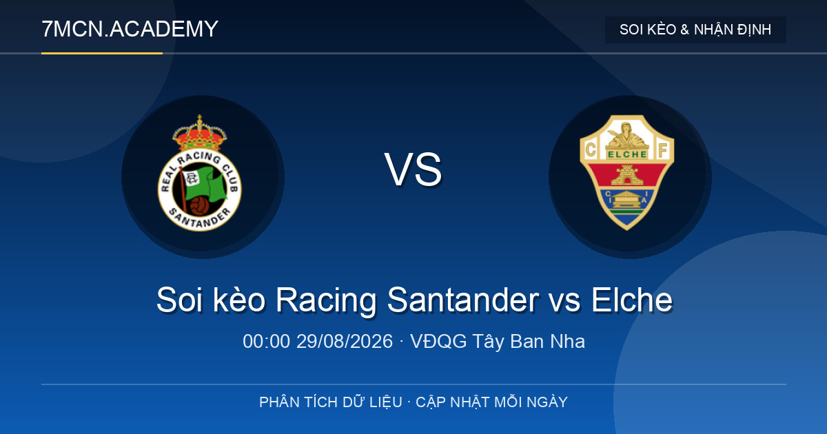 Nhận định và soi kèo trận Racing Santander vs Elche