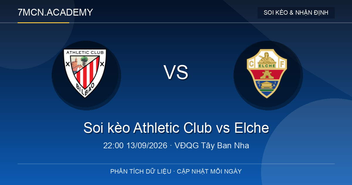 Nhận định và soi kèo trận Athletic Club vs Elche