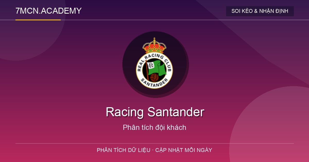 Phong độ và dữ liệu đội khách Racing Santander