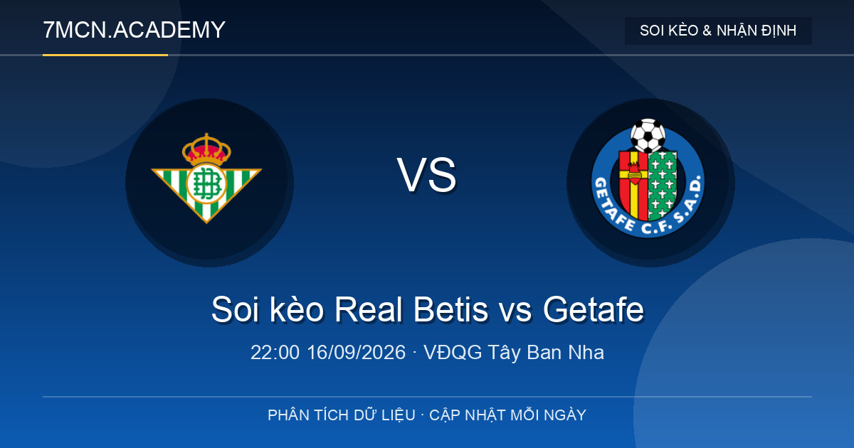 Nhận định và soi kèo trận Real Betis vs Getafe