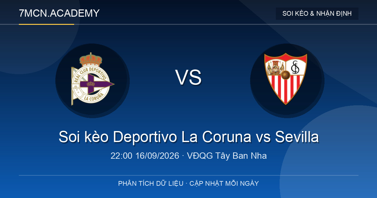 Nhận định và soi kèo trận Deportivo La Coruna vs Sevilla