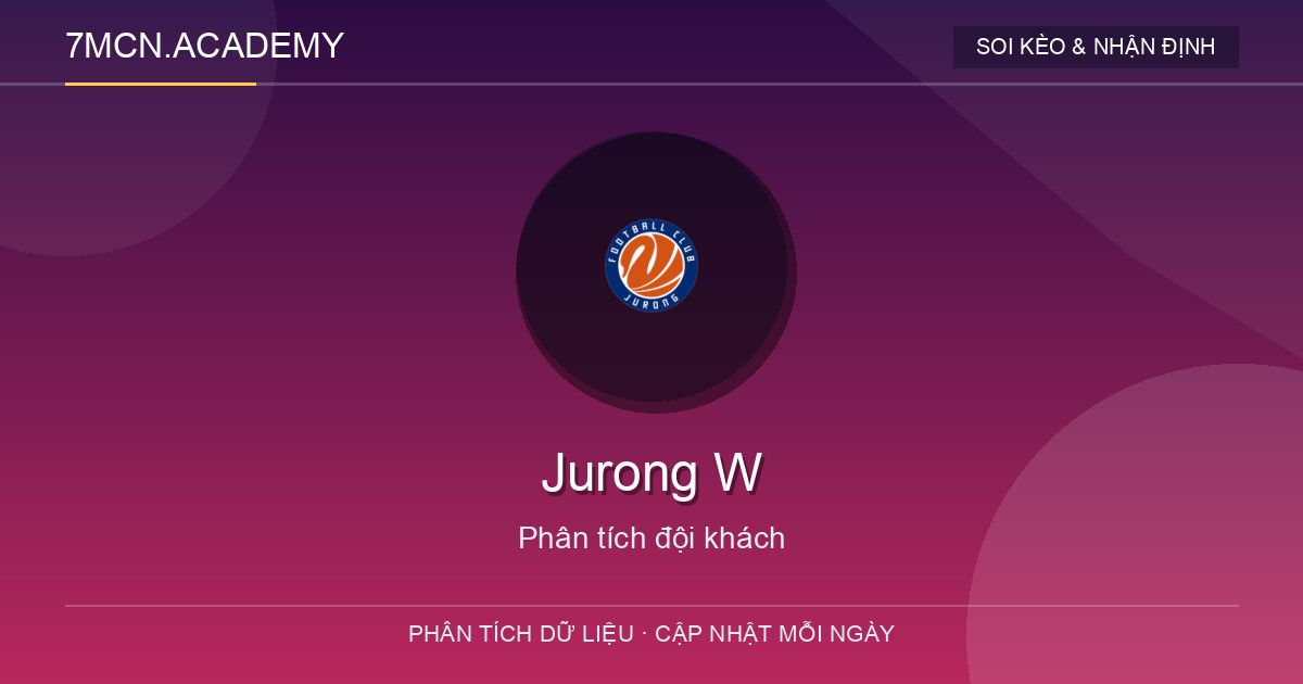 Phong độ và dữ liệu đội khách Jurong W