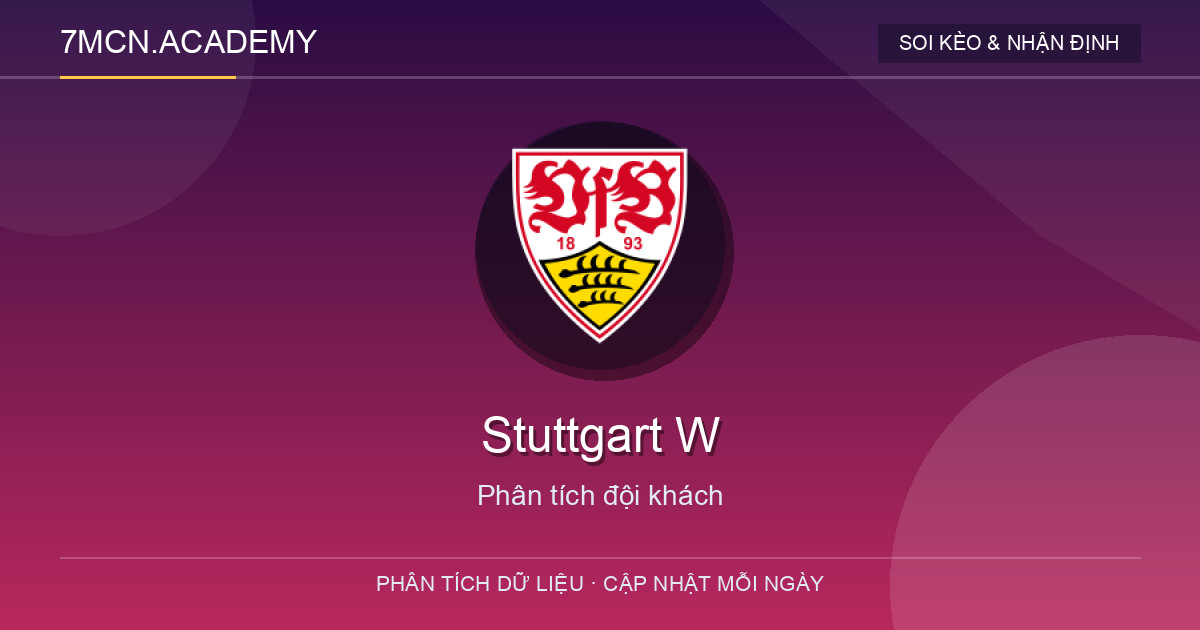 Phong độ và dữ liệu đội khách Stuttgart W