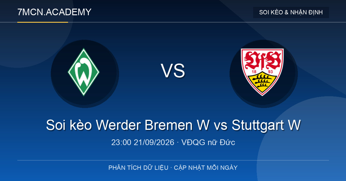 Nhận định và soi kèo trận Werder Bremen W vs Stuttgart W