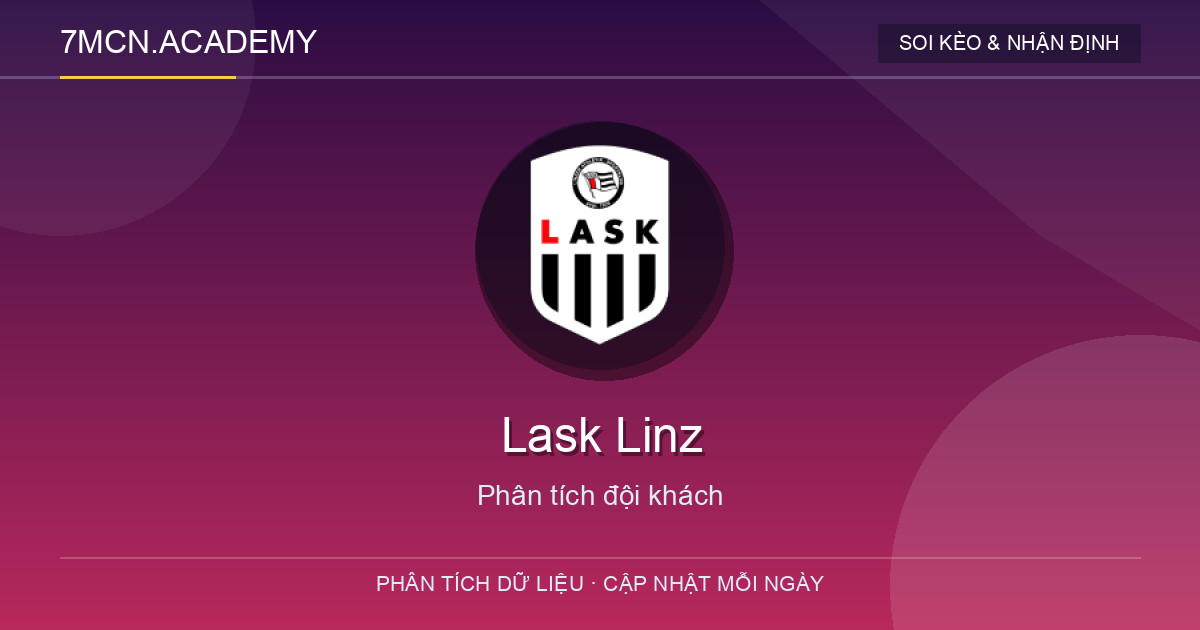 Phong độ và dữ liệu đội khách Lask Linz