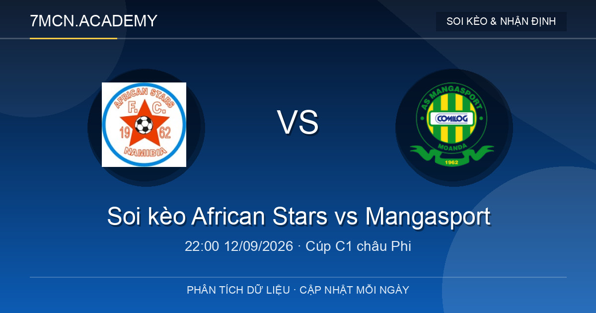 Nhận định và soi kèo trận African Stars vs Mangasport