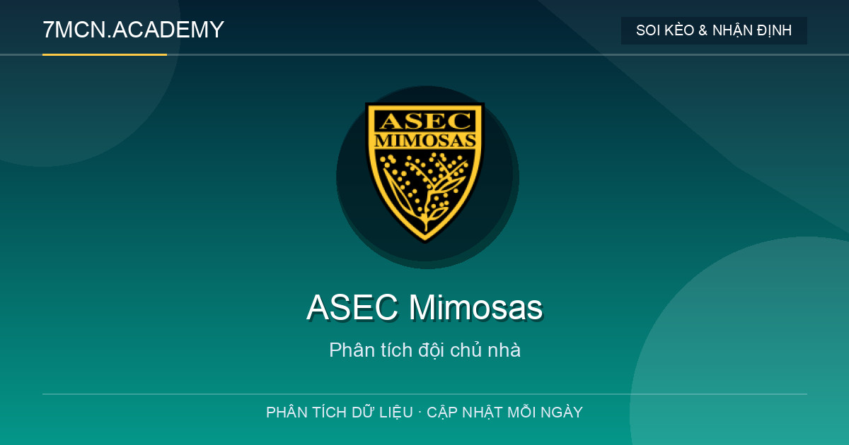 Phong độ và dữ liệu đội chủ nhà ASEC Mimosas