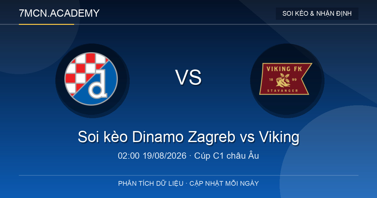 Nhận định và soi kèo trận Dinamo Zagreb vs Viking