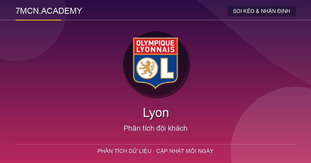 Phong độ và dữ liệu đội khách Lyon