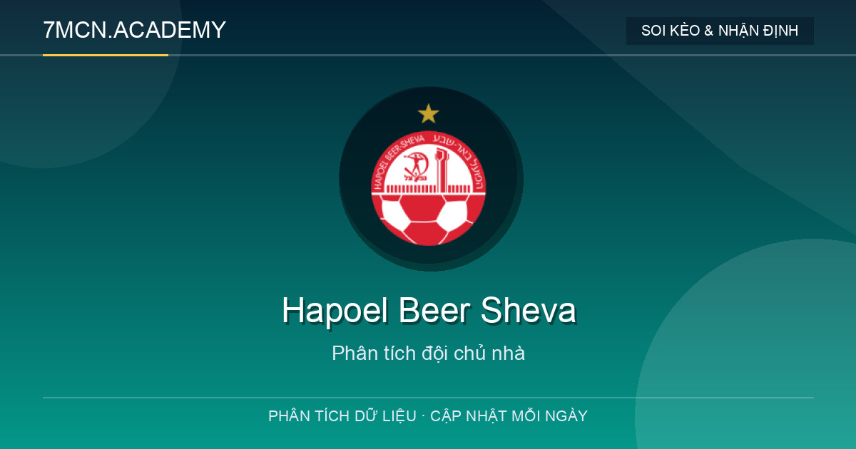Phong độ và dữ liệu đội chủ nhà Hapoel Beer Sheva