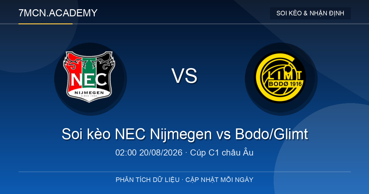 Nhận định và soi kèo trận NEC Nijmegen vs Bodo/Glimt