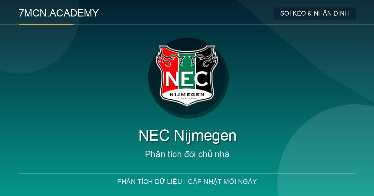 Phong độ và dữ liệu đội chủ nhà NEC Nijmegen