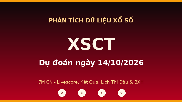 Phân tích dữ liệu XSCT ngày 14/10/2026