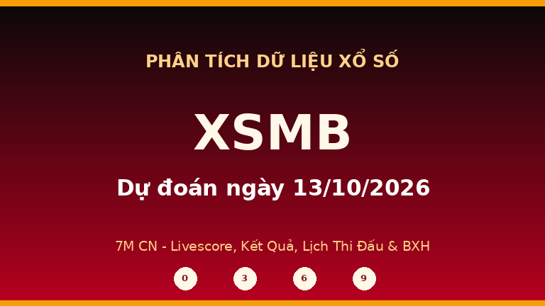 Phân tích dữ liệu XSMB ngày 13/10/2026