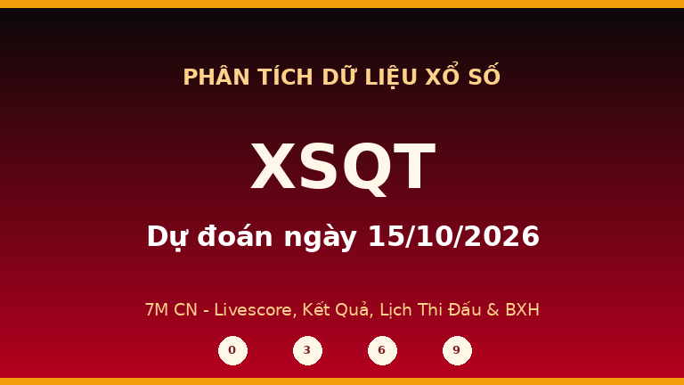 Phân tích dữ liệu XSQT ngày 15/10/2026